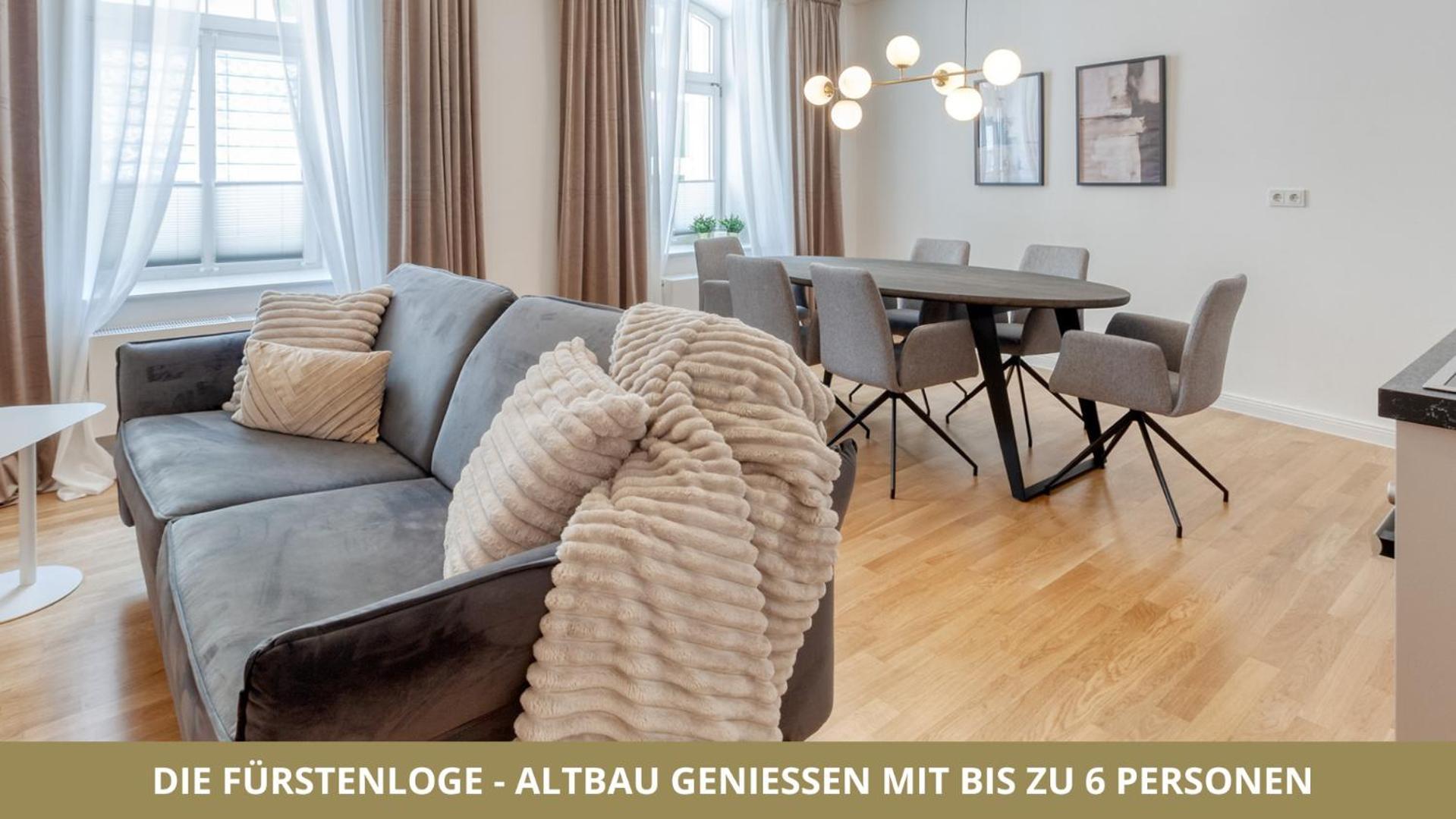 Neu Fewo Fuerstenloge 1-6 Pers Hinter Dem Markgraeflichen Opernhaus - 2 Schlafzimmer Mit Boxspringbetten 4 Einzel Oder 2 Doppelbetten, Balkon Und Einbaukueche, Barrierearm Bayreuth Exterior foto