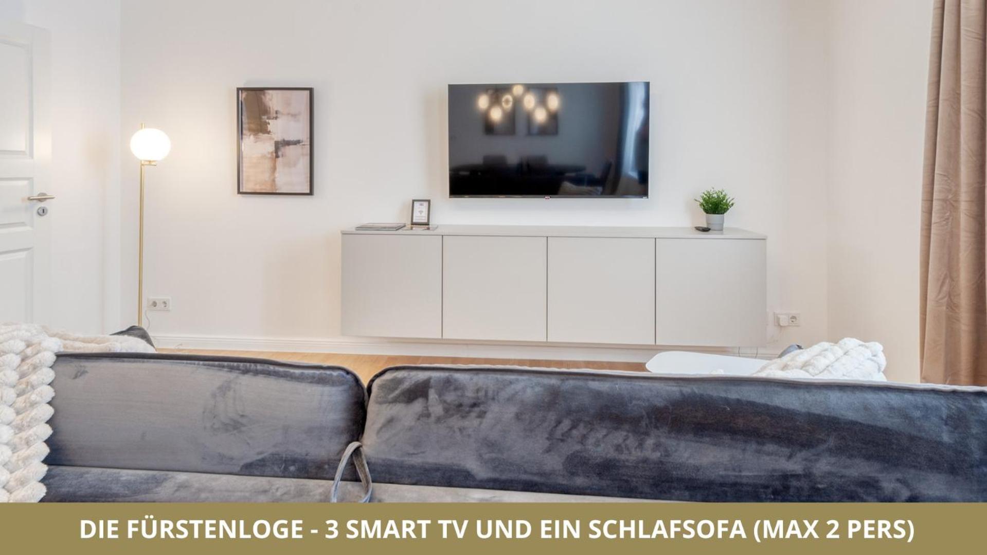Neu Fewo Fuerstenloge 1-6 Pers Hinter Dem Markgraeflichen Opernhaus - 2 Schlafzimmer Mit Boxspringbetten 4 Einzel Oder 2 Doppelbetten, Balkon Und Einbaukueche, Barrierearm Bayreuth Exterior foto