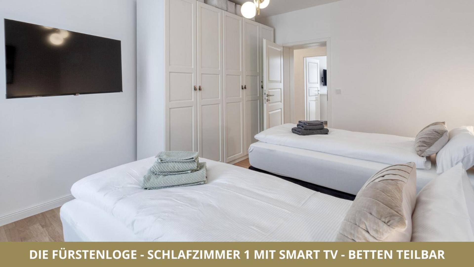 Neu Fewo Fuerstenloge 1-6 Pers Hinter Dem Markgraeflichen Opernhaus - 2 Schlafzimmer Mit Boxspringbetten 4 Einzel Oder 2 Doppelbetten, Balkon Und Einbaukueche, Barrierearm Bayreuth Exterior foto